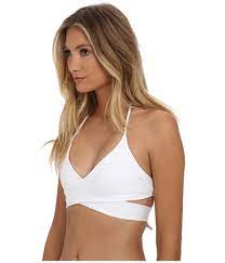 Vix Solid White Middle Loop Top White Women S Swimwear Swimwear White Women High Neck Bikinis
