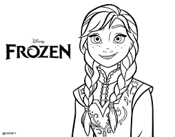 Dibujo De Anna De Frozen Para Colorear Frozen Para Colorear Dibujos Pintura De Frozen