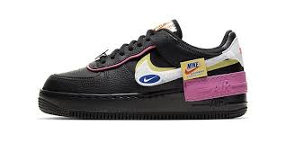 Nike S Black Cosmic Fuchsia Air Force 1 Shadow Features Removable Patches In 2020 Nike Black Nikes Women Shoes
