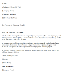 Rejection Letter Template