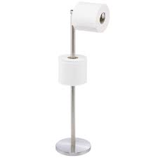829 results · 2 pc toilet paper holder spool replacement tissue roll spindle spring insert h92 · 3 new charmin toilet paper roll extenders mega & super mega | . Mdesign Modern Toilet Paper Roll Holder Stand And Dispenser For Bathroom Storage Organization Holds Mega Rolls Brushed Stainless Steel Buy Online In Aruba At Aruba Desertcart Com Productid 140471912