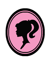 Original Barbie Head Logo Obsessed Barbie Silhouette Barbie Logo Barbie Silhouette Party