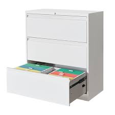 It features three file drawers, each with a chrome pull handle and a smooth glide suspension for easy opening. Locking File Cabinet Steel Lateral Filing Cabinet Anti Tiling 3 Drawers Hanging Rails For Letter Legal A4 F4 Size Files Storage Cabinet For Home Office Walmart Com Walmart Com