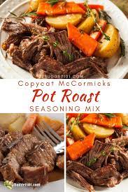 This one is so easy and delicious. Copycat Mccormick Pot Roast Seasoning Mix Myo Pot Roast Seasoning Pot Roast Seasoning Pot Roast Crock Pot Recipes Pot Roast Recipes