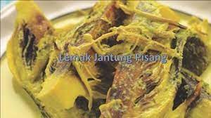 Kalau terus masak, ada getahnya tu yg boleh jadi pahit. Resepi Lemak Jantung Pisang Youtube