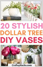 Fantastic collection of dollar store fall decor ideas that will save you money while also helping you create gorgeous decor items. 20 Diy Dollar Tree Vase Ideas To Try Craftsy Hacks
