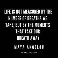 A healthy lifestyle increases life expectancy by up to seven years maintaining a normal weight, not smoking, and drinking alcohol at moderate levels are factors that add healthy years to life Maya Angelou Quote Life Is Not Measured By The Number Of Breaths We Take But By The Moments That Take Our Breath Away Poster By Quotesgalore Maya Angelou Quotes Life
