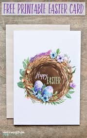 We've repurposed the cute decorations from our easter gift baskets and towers into diy. Free Printable Happy Easter Card I Should Be Mopping The Floor