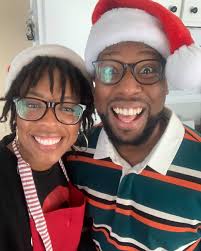 1st Thanksgiving as The Benjamin's! Merry Christmas y'all! Our friends are  dope & I'm so grateful🤶🏾🎅🏾🧡 Shoutout to @emceesimplicity for working  hard