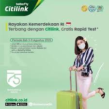 Rapid Test Gratis Bagi Pelanggan Citilink Yang Terbang Dari Jakarta Cek Syaratnya