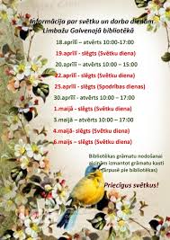 Latvijas valstij šī diena ir īpaši nozīmīga, jo tiek svinēti divkārši, savstarpēji saistīti svētki — tieši 1. A Library Week Of The Limbazu Main Library Is Marked With A New Activity In The Library