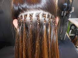 Pull a thin strand of hair from your pack of extensions. Pinch Braids For Fullness Braid In Hair Extensions Tape In Hair Extensions Human Hair Extensions