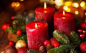 Wallpaper New Year Flame Candles Three 3 3840x2400