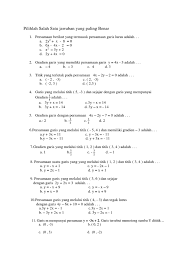 Dua celah sempit terpisah pada jarak 2 mm disinari tegak lurus dan sebuah layar diletakkan pada jarak 1 m di belakang celah. Ulangan Harian Pers Garis