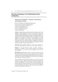 Security gives focus to the strategic deployment and implementation of cyber security within an organisational context. Pdf Security Challenges In The Distributed Cloud Computing
