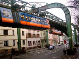 Vintage Monorail Gallery Wuppertal Subway Train Germany