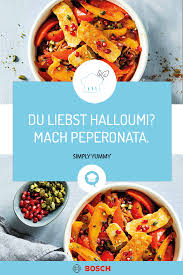 Orientalische Peperonata Mit Halloumi Rezept In 2020 Rezepte Halloumi Lebensmittel Essen
