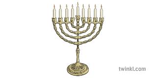 The blessings on the kindling of the menorah including audio, translation and transliteration. Hanukkah Menorah Illustration Twinkl