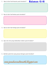 Kunci jawaban tema 1 kelas 4 halaman 45. Kunci Jawaban Buku Siswa Kelas 4 Tema 6 Halaman 45 46 47 48 49 50 51 52 Jawaban Soal Tematik