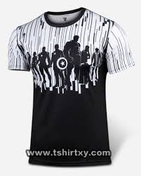 Avengers Age Of Ultron Black And White T Shirt For Men Black And White T Shirts Mens Tshirts Geek Clothes