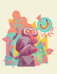 Tmackart Just An Expanded Cleaned Up Version Of A Live Painting I Did At Snag In Vancouver Monkey Illustration Illustration Illustration Art