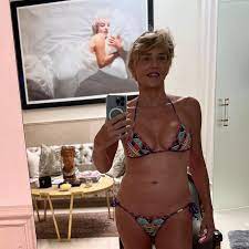 Sharon Stone flaunts incredibly toned body in bikini photo aged 64 