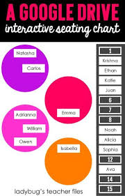 A Google Drive Interactive Seating Chart Ladybugs Teacher