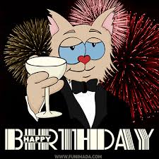 Cute teddy bear birthday card. Happy Birthday Cat Gifs Download On Funimada Com