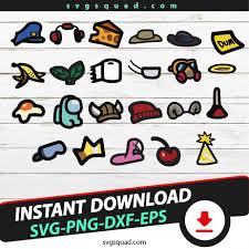 Download Among Us Hats Svg Among Us Hats Vector Svg Png Cut Files Cricut