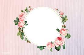 download premium vector of floral round frame on a fabric background cicekli desenler cicekli celenk cerceve