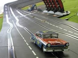 1/32 slot car scalextric ford taurus nascar c2604 plain white for custom paints. Carrera Slot Car 1957 1960 Nascar Modified Daytona 500 Race Night 8 Youtube