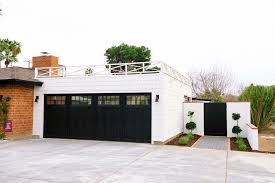 The edges of the roof come down a short distance over the sides of the carport walls.. Flat Roof Garage Design Idea And Open Air Garage Diana Elizabeth