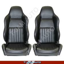 Autotecnica Classic High Back Pair 2 X Black Leather Car Bucket Seats For Sale Online Ebay In 2020 Car Bucket Seats Bucket Seats Black Leather