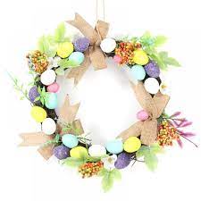 Nordic easter eggs wreath spring farmhouse front wall hanging holiday decor. Monfince Artificial Eucalyptus Wreath Diy Easter Wreath Spring Eucalyptus Grapevine Wreath Decor With Easter Eggs For Front Door Farmhouse Wall Decorations Walmart Com Walmart Com