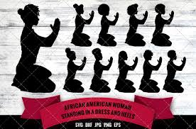 Download African American Woman Praying On Floor Svg Black Woman Afro Girl Nubian Queen Silhouette Cutting Files For Cricut Melanin Svg The Silhouette Queen