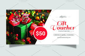 Christmas Gift Voucher Template V06 Christmas Gift Vouchers Gift Vouchers Christmas Gift Voucher Templates