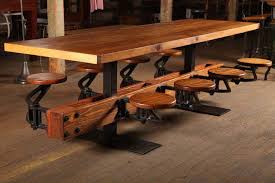 Magical, meaningful items you can't find anywhere else. Dining Table Vintage Industrial Cast Iron Steel And Wood Swing Out Seat Industrial Furniture Vintage Industrial Furniture Industrial Design Furniture