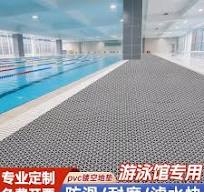 泳池游泳馆专用防滑地垫浴室室内外商用大面积橡胶PVC防滑地胶垫