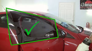 Starting at the top and keeping the top edge level, place the wet surface of the film on the wet glass, working down the window. How To Tint Car Windows With Pictures Wikihow
