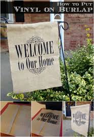 How to make a no sew burlap garden flag. 18 Adorable Diy Garden Flags For A Warm And Welcoming Home Diy Crafts