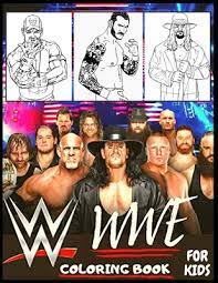 See more ideas about wwe coloring pages, wwe, coloring pages. Wwe Coloring Book For Kids And Adults With Fun Easy And Relaxing Coloring Books For Adults And Kids 2 4 4 8 8 12 High Quality Images By Hassoun Coloring