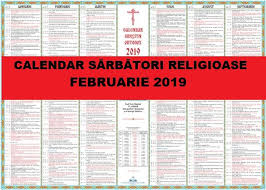 Luna iulie are un singur praznic însemnat cu cruce roşie în calendar, sfântul sărbătorile religioase și posturile din calendarul ortodox 2019 sunt foarte importante pentru toți credincioșii creștin ortodocși, așa că trebuie să fie la. Calendar Ortodox Februarie 2019 Ce SÄƒrbÄƒtori Religioase Sunt In Februarie Antena 1