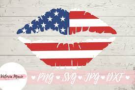 Download Flag Kiss American Flag Lips Svg Lips Svg 4th Of July 677299 Cut Files Design Bundles