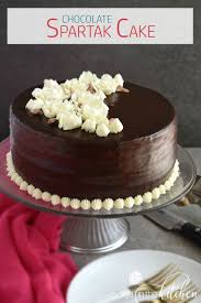 Chocolate Spartak Cake Olga In The Kitchen Recipe Chocolate Recipes Cake Sour Cream Cake
