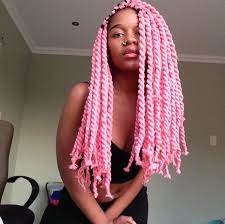 Pink Yarn Twists Love Love Love Yarn Braids Styles Twist Braids Yarn Braids