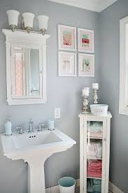 pedestal sink bathroom
