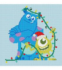 Diamond Art Club 13" x 13" Christmas Monsters Inc Diamond Painting Kit