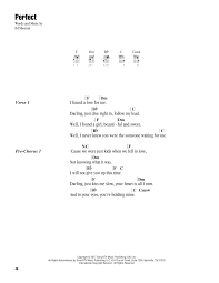 )) tell me, what would you like to learn/hear. Perfect Sheet Music Ed Sheeran Ukulele Chords Lyrics
