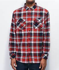 Empyre Lestat Red Blue Flannel Shirt Zumiez Ca