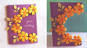 Last november, i had a request for birthday cards. Handmade Card Idea For Birthday Teacher S Day Friendship Day Simple And Easy Youtube